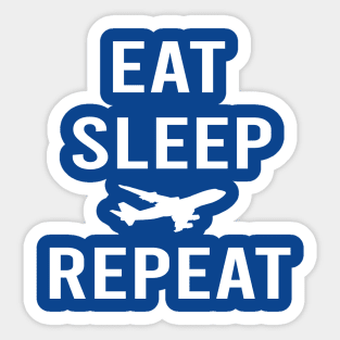 EAT SLEEP PLANE REPEAT | Gift Sticker